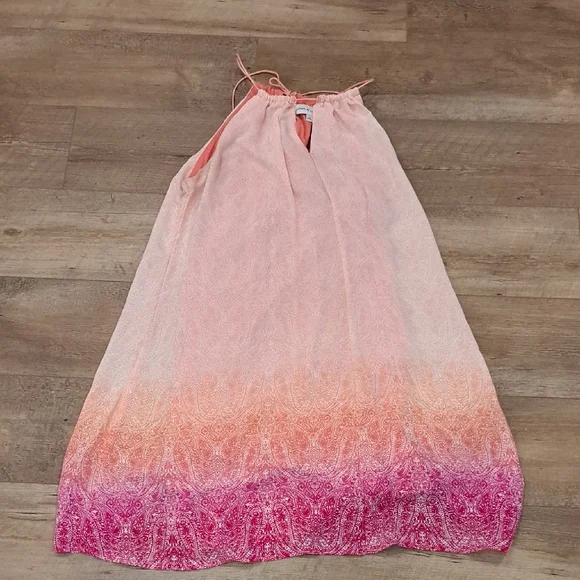 Emma & Michele Coral and Peach Dress - Picture 3 of 4